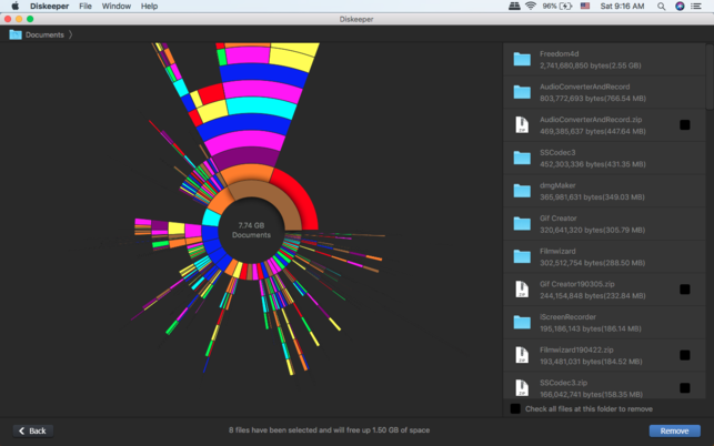โปรแกรมค้นหาไฟล์ขยะ Diskeeper