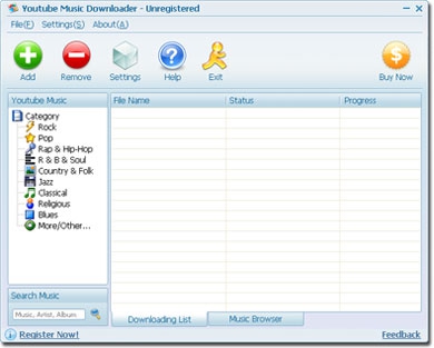 โปรแกรมช่วยโหลดคลิป YouTube Music Downloader โปรแกรมช่วยโหลดคลิป YouTube Music Downloader