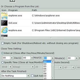 โปรแกรมตั้งเวลาปิดโปรแกรม AutoClose