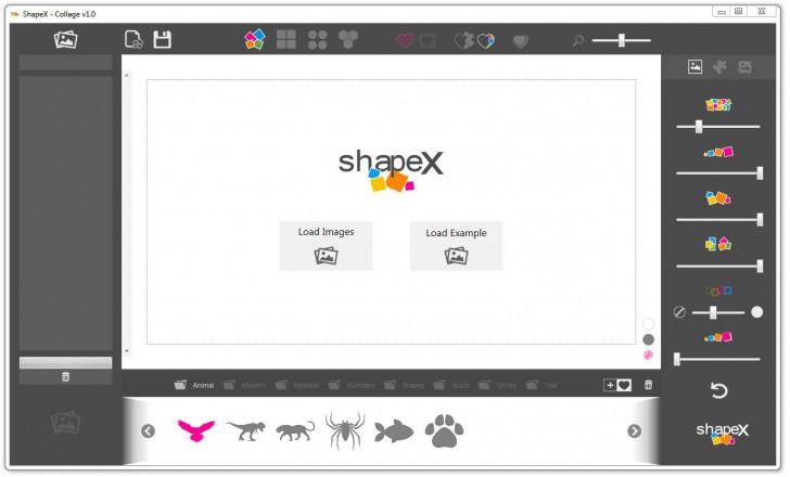 โปรแกรมรวมรูปภาพ ShapeX