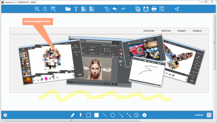 โปรแกรมแคปหน้าจอ Sniptool – Screen Capture