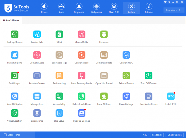 โปรแกรมจัดการไอโฟน และ อุปกรณ์ไอโอเอส 3uTools
