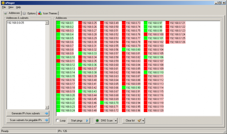 โปรแกรมเช็คปิง sPinger