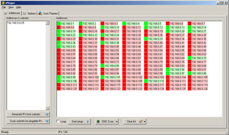 โปรแกรมเช็คปิง sPinger