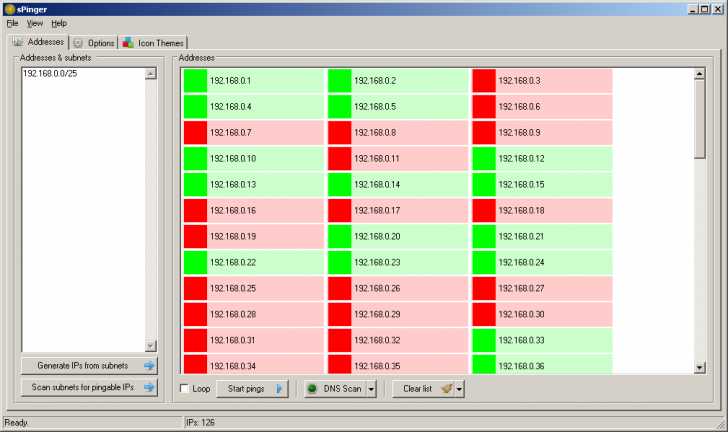 sPinger (โปรแกรมเช็ค Ping เช็คสถานะ IP ในระบบ Network ฟรี) : 