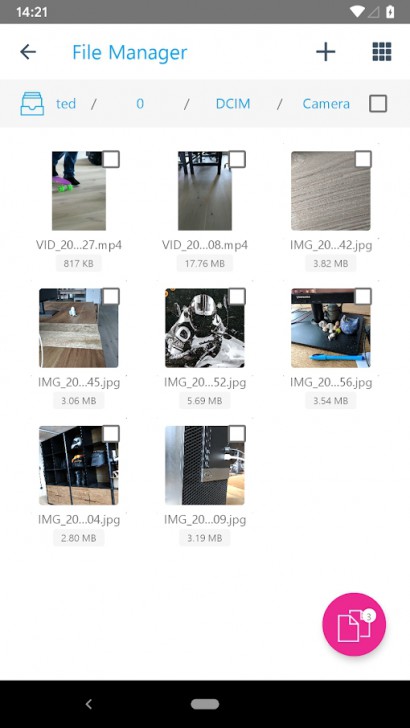 App จัดการไฟล์บนมือถือ Ashampoo Droid Commander