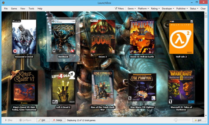 โปรแกรมจัดการเกมส์ LaunchBox