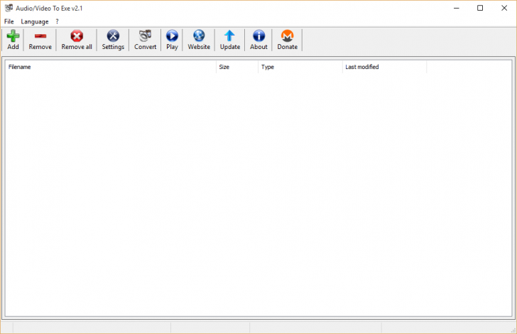โปรแกรมแปลงไฟล์ Audio and Video To EXE Converter