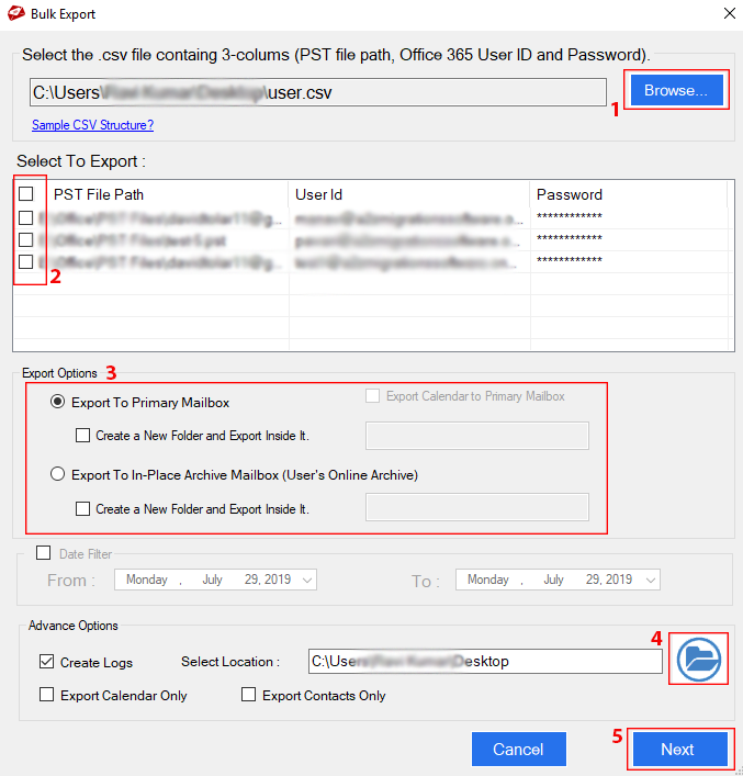 MailsDaddy PST to Office 365 Migration Tool (โปรแกรมแปลงไฟล์ PST เป็น Office 365 ฟรี) : 