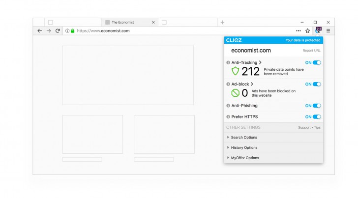 โปรแกรมเว็บเบราว์เซอร์ Cliqz