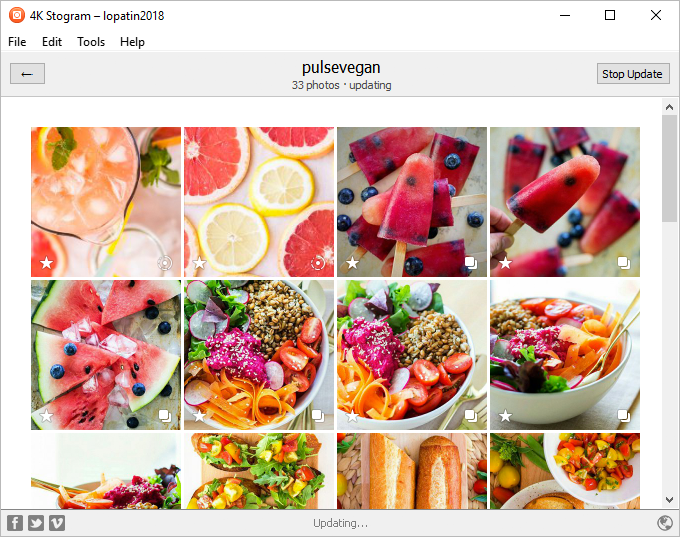 โปรแกรมช่วยดาวน์โหลดรูปจาก Instagram 4K Stogram