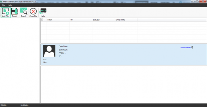 โปรแกรมเปิดดูไฟล์จากอีเมล PST Viewer Tool