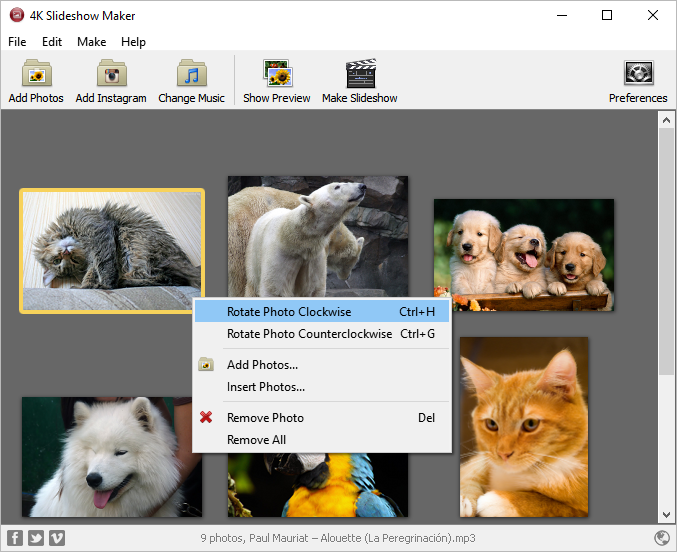 โปรแกรมสร้างสไลด์ 4K Slideshow Maker โปรแกรมสร้างสไลด์ 4K Slideshow Maker