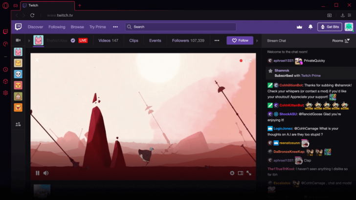 เกมมิ่งเบราว์เซอร์ Opera GX