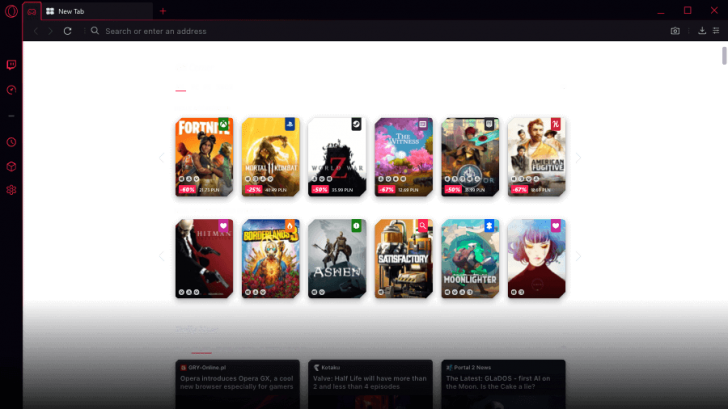 เกมมิ่งเบราว์เซอร์ Opera GX