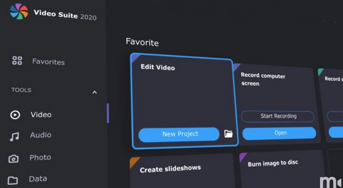 โปรแกรมจัดการวิดีโอ Movavi Video Suite
