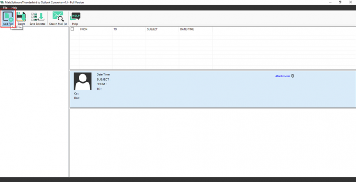 MailsSoftware Thunderbird to Outlook (โปรแกรมแปลงไฟล์ Thunderbird MBOX เป็น PST) : 