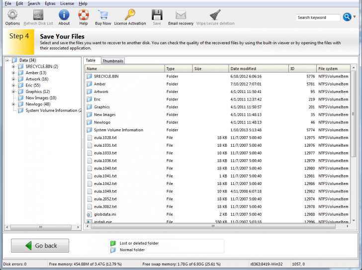 โปรแกรมกู้ไฟล์ กู้ข้อมูล FILERECOVERY Standard