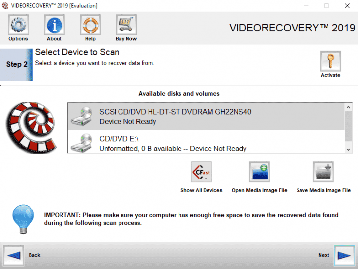 VIDEORECOVERY Standard 2019 (โปรแกรมกู้ไฟล์วิดีโอบน PC) : 