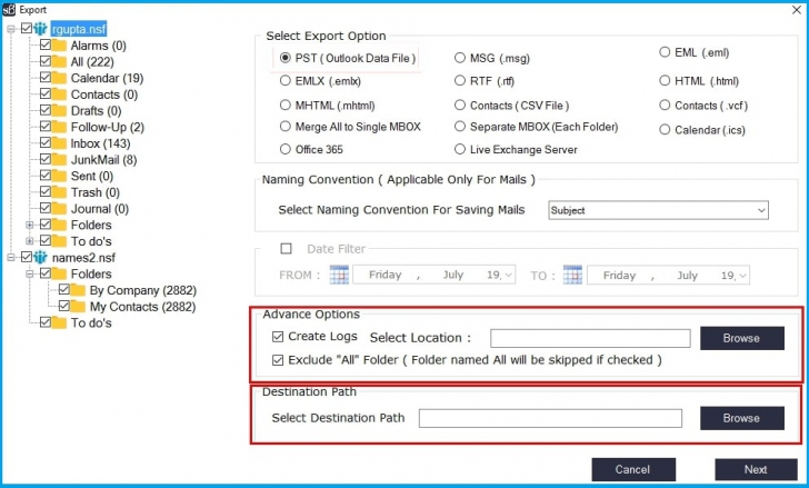 โปรแกรมแปลงไฟล์  SysBud NSF to PST Converter 