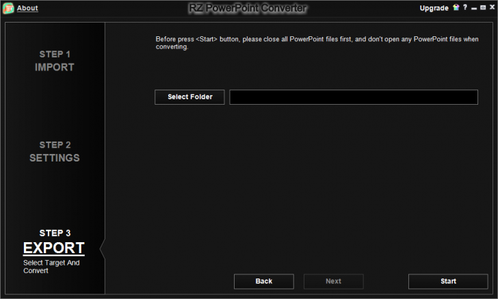 โปรแกรมแปลงไฟล์ RZ POWERPOINT CONVERTER