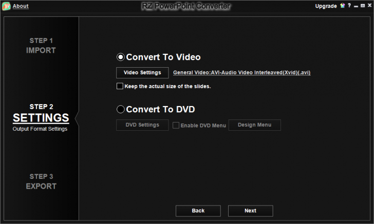 RZ POWERPOINT CONVERTER (โปรแกรมแปลงไฟล์ PowerPoint เป็น Video และ DVD) : 