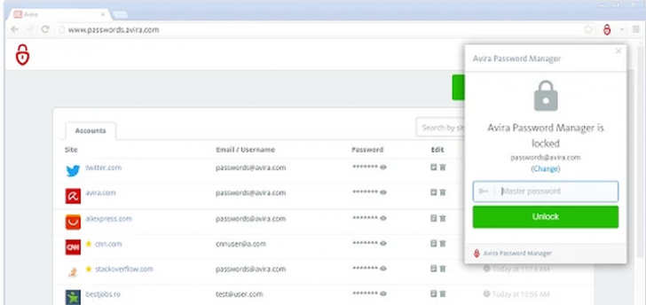 โปรแกรมจดจำรหัสผ่านสำหรับเว็บเบราว์เซอร์ Avira Password Manager for Chrome โปรแกรมจดจำรหัสผ่านสำหรับเว็บเบราว์เซอร์ Avira Password Manager for Chrome