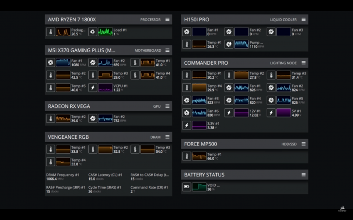 iCUE Software (โปรแกรม iCUE ควบคุม ปรับแต่ง อุปกรณ์เกมมิ่ง CORSAIR) : 