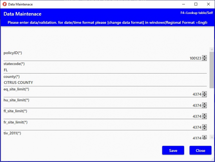 โปรแกรมสร้างตาราง และบริหารจัดการข้อมูล Simple Report