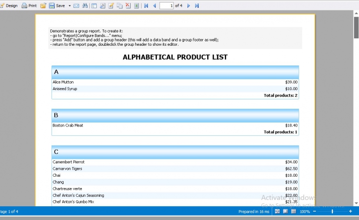 โปรแกรมสร้างตาราง และบริหารจัดการข้อมูล Simple Report