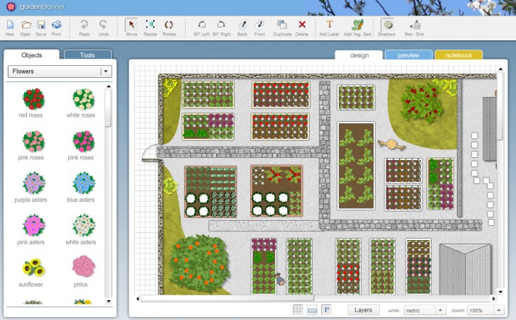 โปรแกรมออกแบบการจัดสวน Garden Planner 