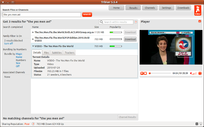 Tribler (โปรแกรม Tribler โหลด BitTorrent ฟรี) : 