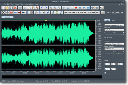 โปรแกรมตัดต่อเสียง ทำเพลง บันทึกเสียง Dexster โปรแกรมตัดต่อเสียง ทำเพลง บันทึกเสียง Dexster