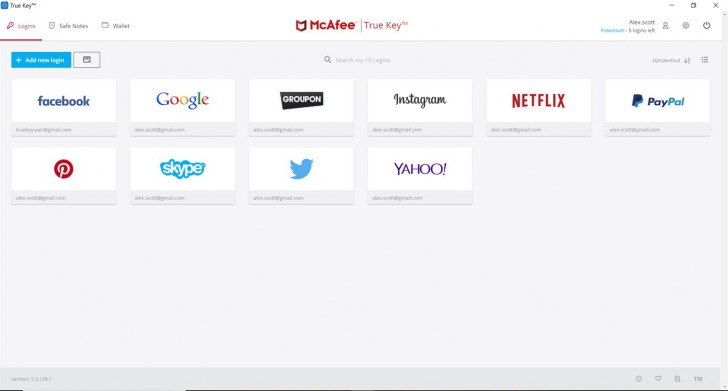 โปรแกรมช่วยจดจำรหัสผ่าน True Key