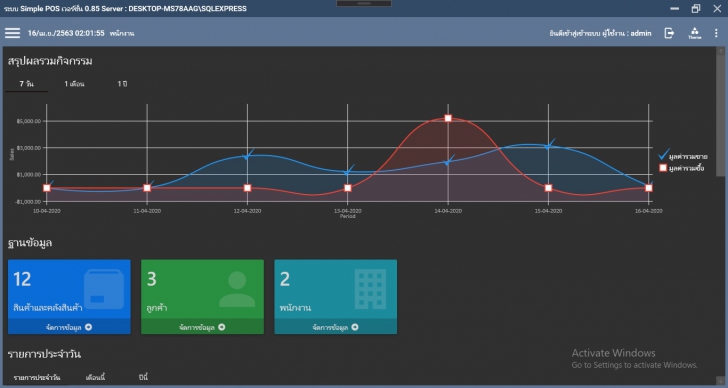 Simple POS (โปรแกรมขายหน้าร้าน Simple POS ระบบขายสินค้าหน้าร้าน) : 