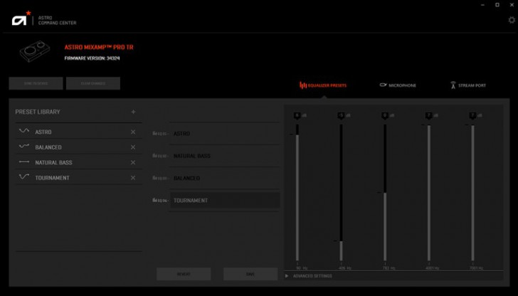 Astro Command Center (โปรแกรมปรับแต่ง ควบคุมหูฟังเกมมิ่ง Astro) : 