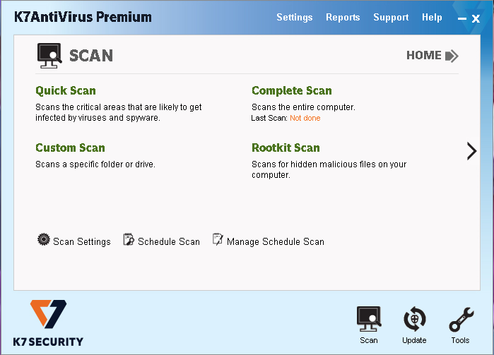 โปรแกรมแอนตี้ไวรัส K7 Antivirus Premium