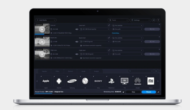 Movavi Video Converter (โปรแกรมแปลงไฟล์วิดีโอ ไฟล์เพลง รูปภาพ และตัดต่อ) : 