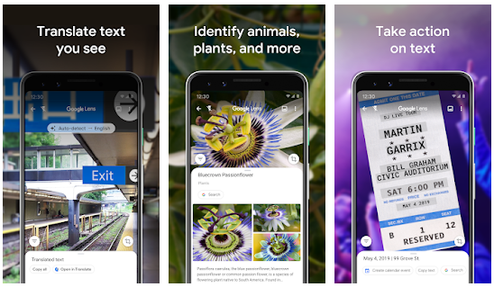 Google Lens (App สแกนระบุสิ่งของ แปลงรูปเป็นข้อความ แปลงรูปเป็นตัวอักษร บนมือถือ Android) : 