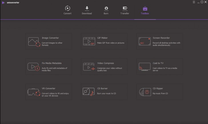 Wondershare UniConverter (โปรแกรมแปลงไฟล์ และตัดต่อวิดีโอ) : 