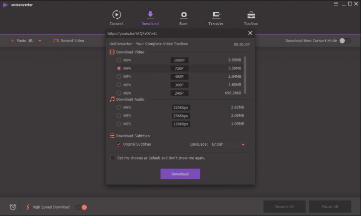 Wondershare UniConverter (โปรแกรมแปลงไฟล์ และตัดต่อวิดีโอ) : 