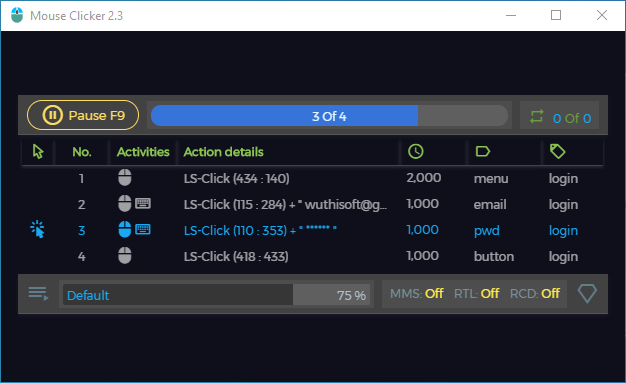 โปรแกรมช่วยคลิกเมาส์ Mouse Clicker โปรแกรมช่วยคลิกเมาส์ Mouse Clicker