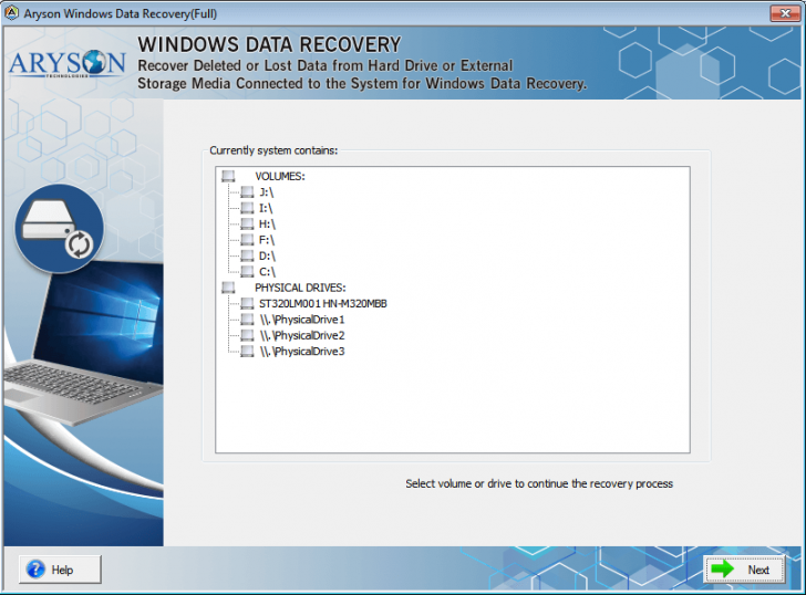 โปรแกรมกู้ข้อมูล กู้ไฟล์ที่ถูกลบไปแล้ว Aryson Windows Data Recovery โปรแกรมกู้ข้อมูล กู้ไฟล์ที่ถูกลบไปแล้ว Aryson Windows Data Recovery