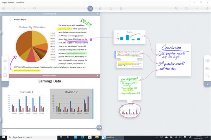 โปรแกรมเชื่อมโยงเนื้อหาเอกสาร LiquidText