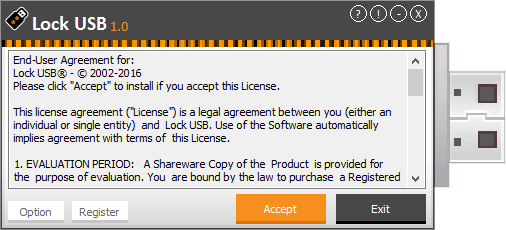 Lock USB (โปรแกรมล็อกรหัสผ่าน USB Flash Drive ป้องกันการเข้าถึงข้อมูล) : 