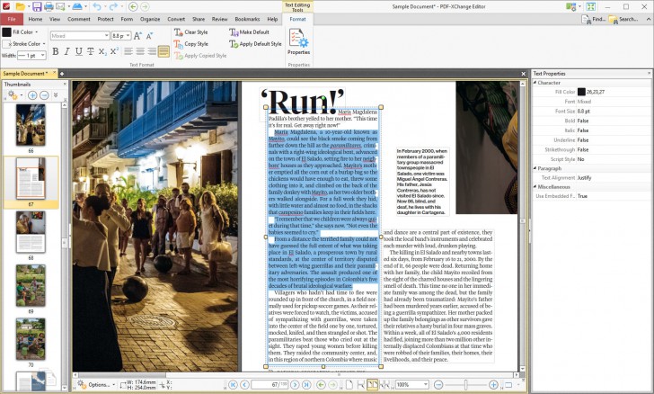 โปรแกรมเปิดไฟล์ แก้ไขไฟล์ PDF หรือ PDF-XChange Editor