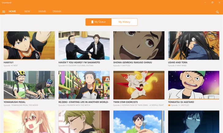 Crunchyroll (โปรแกรมดูแอนิเมชันญี่ปุ่น ศูนย์รวมการ์ตูนชื่อดังแบบถูกลิขสิทธิ์ออนไลน์) : 