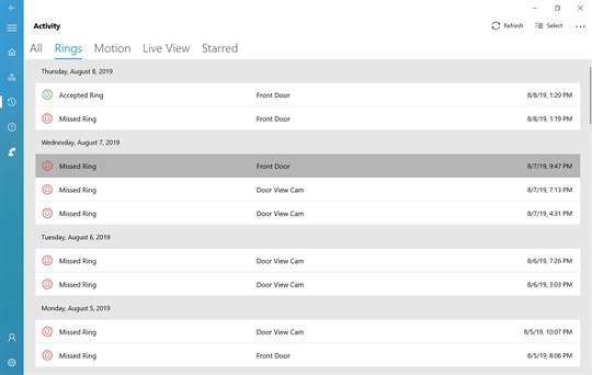 โปรแกรมแจ้งเตือนกริ่งหน้าประตูบ้าน Ring