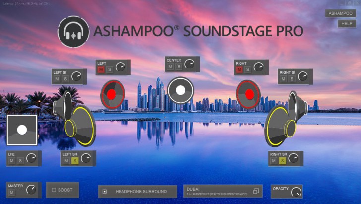 Ashampoo Soundstage Pro (โปรแกรมทำเสียง Surround หรือระบบเสียงรอบทิศทาง บน PC)