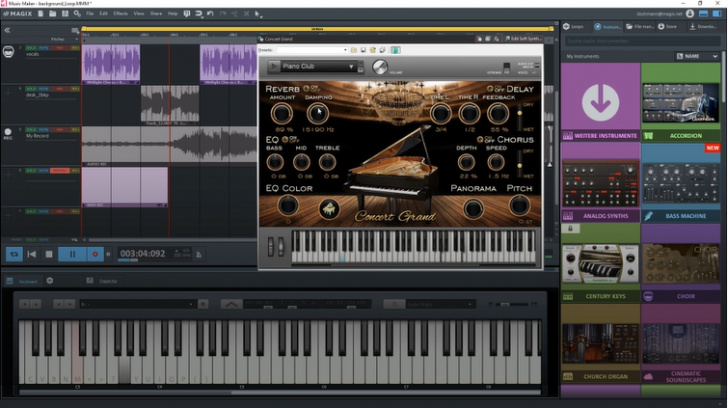 MAGIX Music Maker (โปรแกรม MAGIX Music Maker ฟรี ทำเพลง มิกซ์เพลง สร้างเพลง)